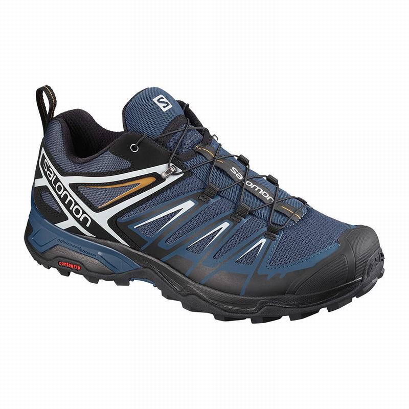 Salomon X ULTRA 3 Zapatillas Trekking Hombre - Azul Marino / Negras - Colombia (49653-DATB)